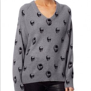 360 Skull Riley V Pullover Cashmere Sweater